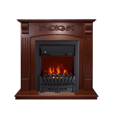 Каминокомплект Royal Flame Sorrento угловой - Орех с очагом Aspen Black