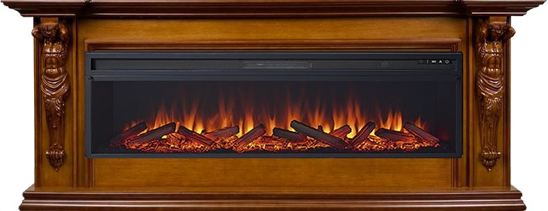 Каминокомплект Royal Flame Sparta 60 - Орех с очагом Vision 60 LOG LED