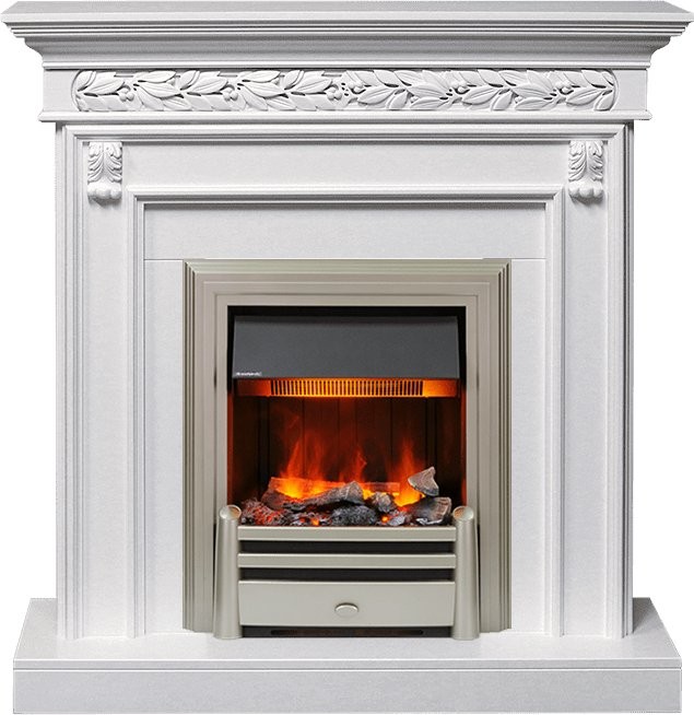 Каминокомплект Dimplex Valletta - Белый (Ширина 1040 мм) с очагом Chesford