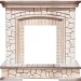 Каминокомплект Royal Flame Preston - Белый/Слоновая кость с патиной с очагом Majestic FX M Brass