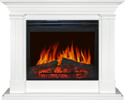 Каминокомплект Royal Flame Lyon - Белый с очагом Jupiter FX New