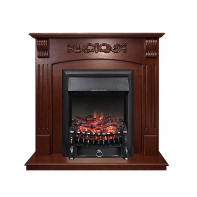 Каминокомплект Royal Flame Sorrento угловой - Орех с очагом Fobos FX Black