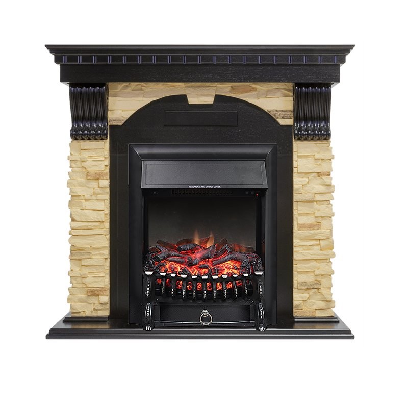 Каминокомплект Royal Flame Dublin - Венге / Сланец с очагом Fobos FX Black