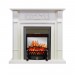 Каминокомплект Royal Flame Venice - Фактурный белый с очагом Fobos FX M Black