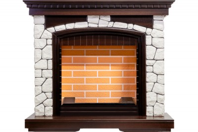 Портал Dimplex Glasgow - Темный дуб/Белый (Высота 1080 мм)