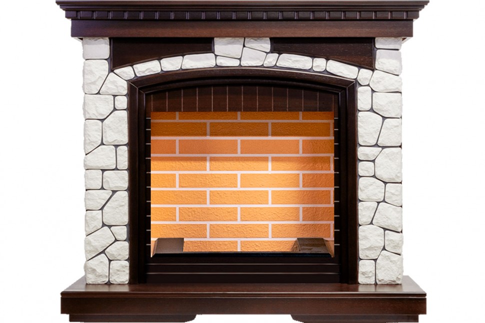 Портал Dimplex Glasgow - Темный дуб/Белый (Высота 1080 мм)