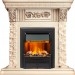 Каминокомплект Dimplex Luxemburg - Сланец/Cлоновая кость с патиной с очагом Brookline Black