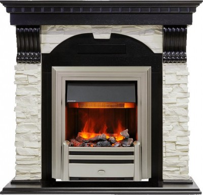 Каминокомплект Dimplex Dublin - Венге / Сланец белый с очагом Chesford