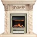 Каминокомплект Dimplex Luxemburg (каменный) - Сланец/Cлоновая кость с патиной с очагом Cavendish