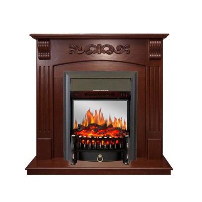 Каминокомплект Royal Flame Sorrento угловой - Орех с очагом Fobos FX M Black