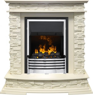 Каминокомплект Dimplex Luzern - Слоновая кость с очагом Flagstaff