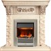 Каминокомплект Dimplex Luxemburg (каменный) - Сланец/Cлоновая кость с патиной с очагом Chesford