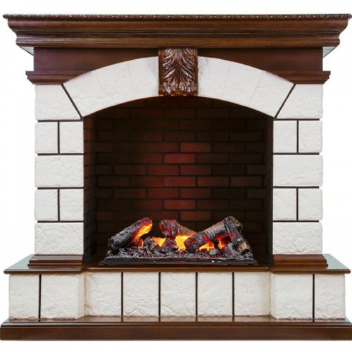 Портал Dimplex Tower - Темный дуб / Белый