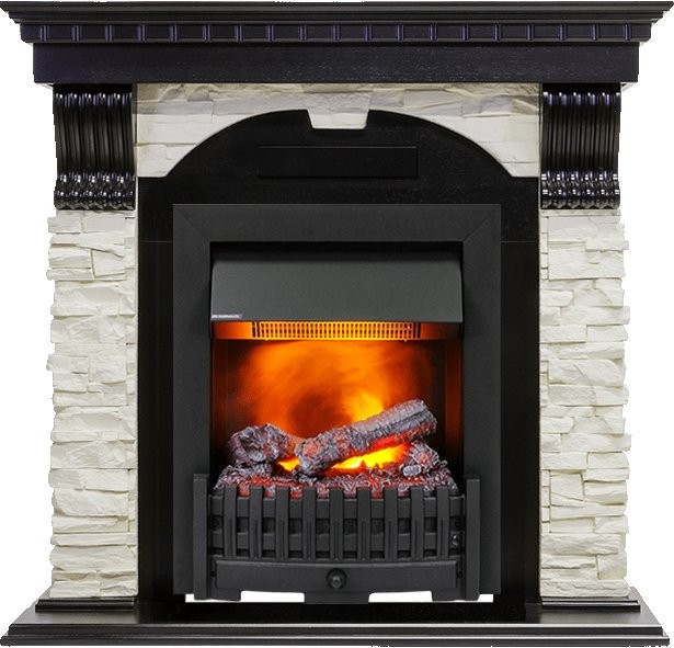 Каминокомплект Dimplex Dublin - Венге / Сланец белый с очагом Danville Black FB2