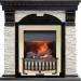 Каминокомплект Dimplex Dublin - Венге / Сланец белый с очагом Danville Brass FB2
