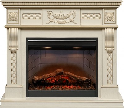 Каминокомплект Dimplex Corsica - Слоновая кость с патиной с очагом Symphony 26'' DF2624-INT