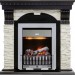 Каминокомплект Dimplex Dublin - Венге / Сланец белый с очагом Danville Chrome FB2