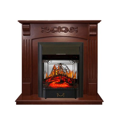 Каминокомплект Royal Flame Sorrento угловой - Орех с очагом Majestic FX M Black