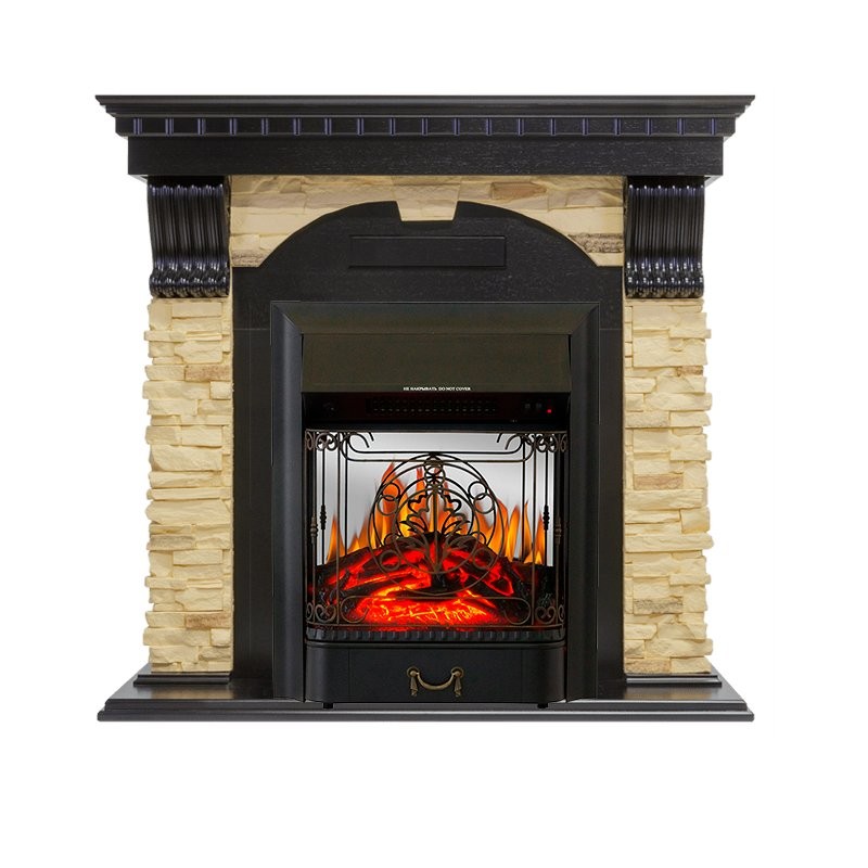 Каминокомплект Royal Flame Dublin - Венге / Сланец с очагом Majestic FX M Black
