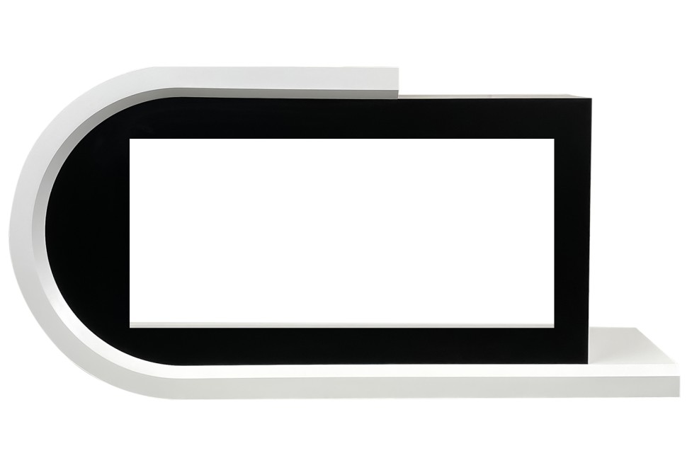 Портал Royal Flame Basel L - Белый с черным