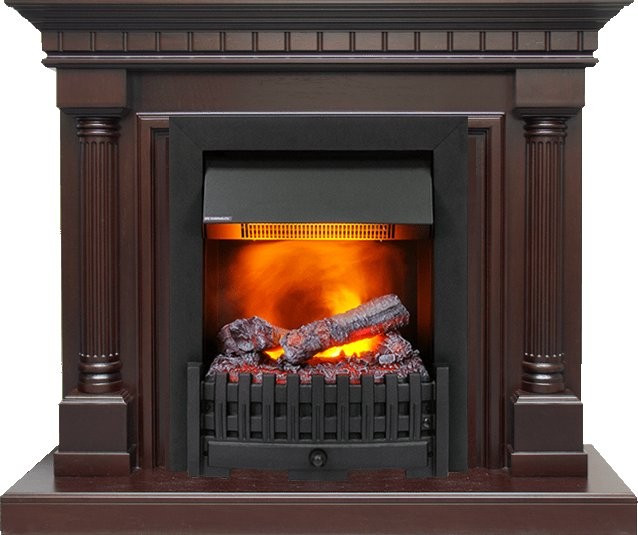 Каминокомплект Dimplex Dallas - Темный дуб с очагом Danville Black FB2