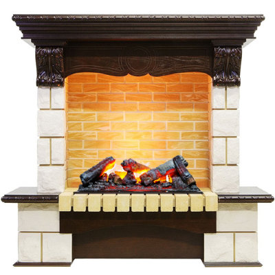 Портал угловой Dimplex Pierre Luxe Cassette 600 шампань/темный дуб