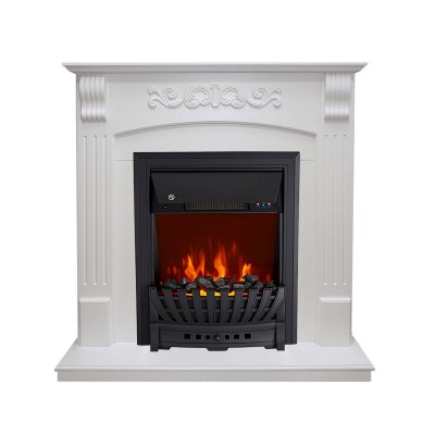 Каминокомплект Royal Flame Sorrento угловой - Белый дуб с очагом Aspen Black