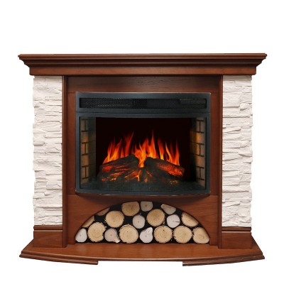 Каминокомплект Royal Flame Village - Орех с очагом Dioramic 25 LED FX
