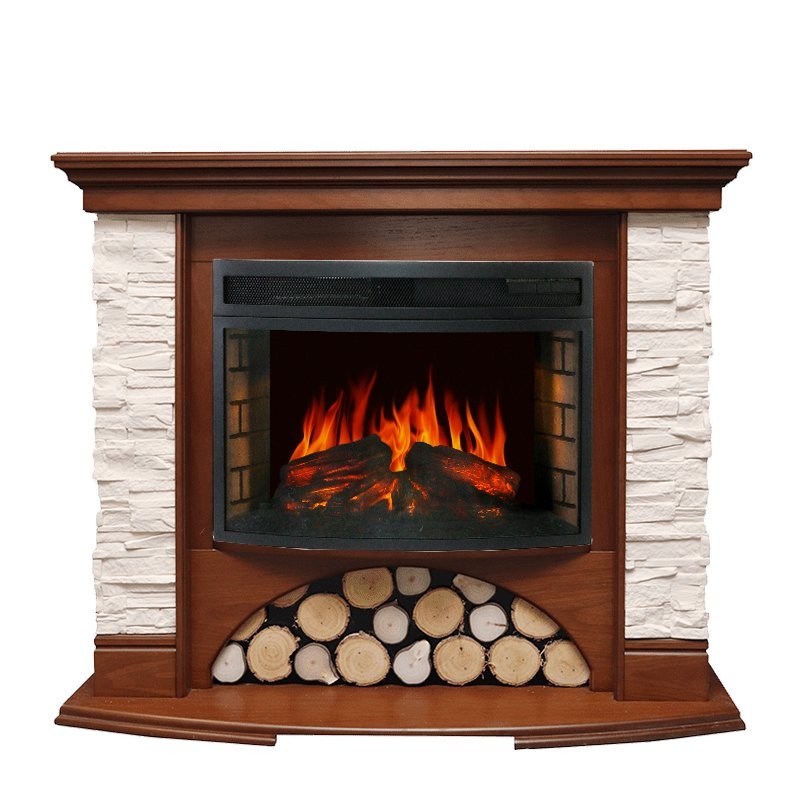 Каминокомплект Royal Flame Village - Орех с очагом Dioramic 25 LED FX
