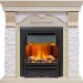 Каминокомплект Dimplex Dublin - Слоновая кость с патиной / Сланец крем с очагом Brookline Black