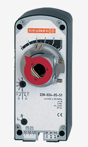 Электропривод с возвратной пружиной Gruner 381-230-20 