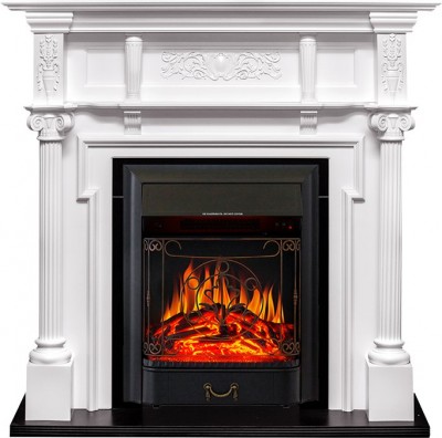 Каминокомплект Royal Flame Oxford - Белый с очагом Majestic FX Black