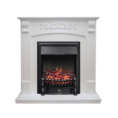 Каминокомплект Royal Flame Sorrento угловой - Белый дуб с очагом Fobos FX Black