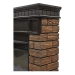 Портал Firelight Bricks WOOD 25 камень темный, шпон венге