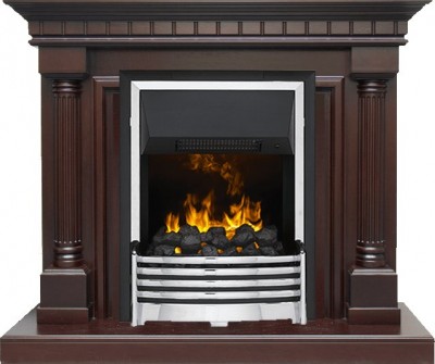 Каминокомплект Dimplex Dallas - Темный дуб с очагом Flagstaff