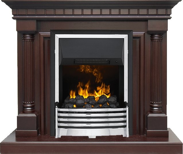 Каминокомплект Dimplex Dallas - Темный дуб с очагом Flagstaff