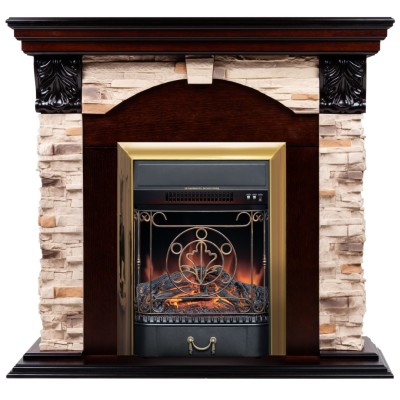 Камин электрический RealFlame Dublin Rock STD/EUG AO Majestic Lux BR S