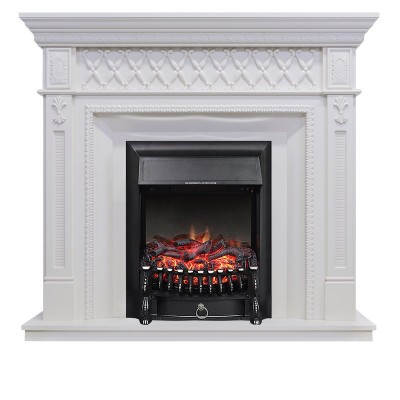 Каминокомплект Royal Flame Alexandria - Белый дуб с очагом Fobos FX Black