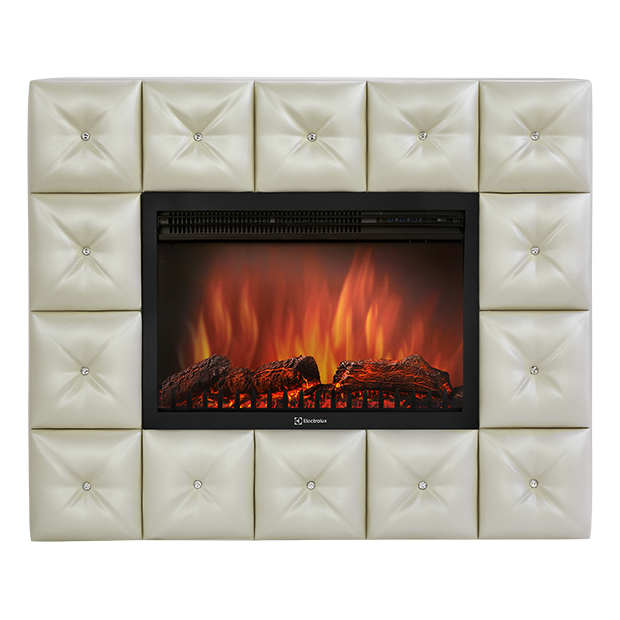 Портал Firelight Crystal 30 светлая экокожа + очаг 3020LS