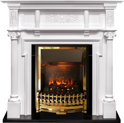 Каминокомплект Dimplex Oxford - Белый с очагом Atherton