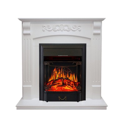 Каминокомплект Royal Flame Sorrento угловой - Белый дуб с очагом Majestic FX Black