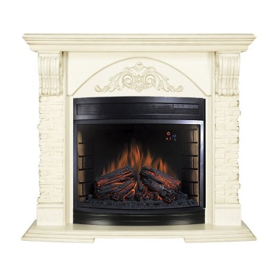Каминокомплект Royal Flame Rimini - Слоновая кость с патиной с очагом Dioramic 28 LED FX