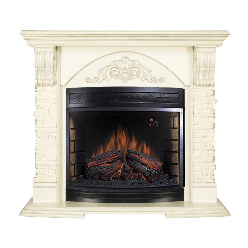 Каминокомплект Royal Flame Rimini - Слоновая кость с патиной с очагом Dioramic 28 LED FX