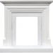 Каминокомплект Dimplex Bradford - Белый с очагом Danville Antique Brass FB2