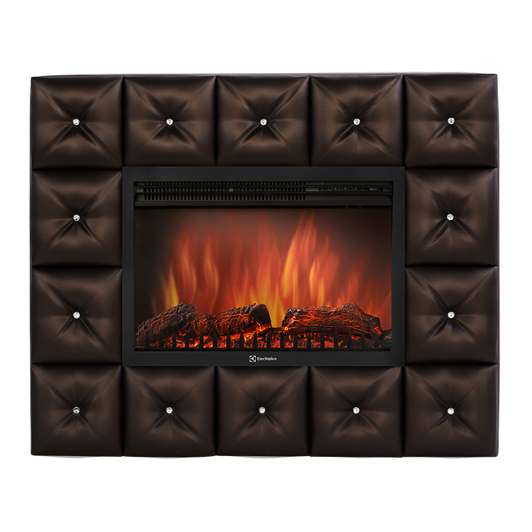 Портал Firelight Crystal 30 темная экокожа + очаг 3020LS