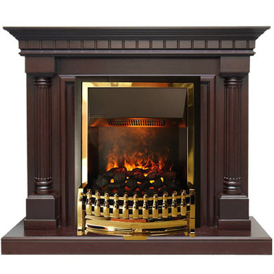 Портал Dimplex Dallas под классический очаг темный дуб