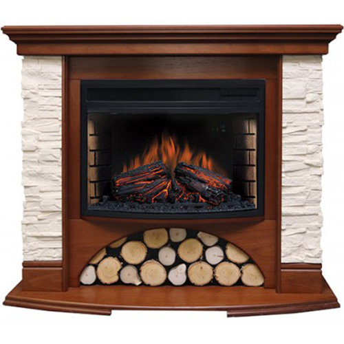 Портал электрокамина Royal Flame Village Dioramic 25 FX сланец бежевый/орех