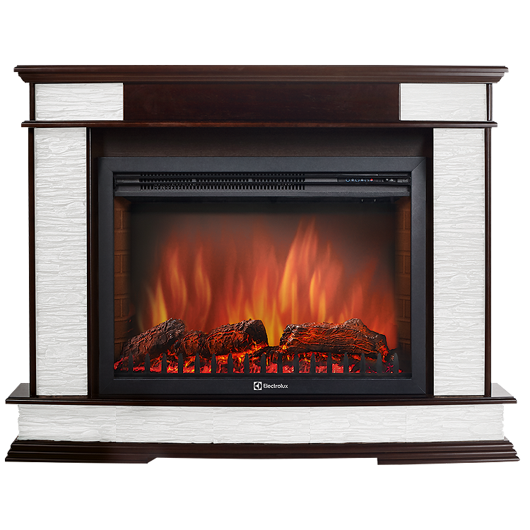 Портал Firelight Scala 25 сланец скалистый белый, тёмный дуб