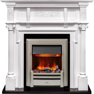 Каминокомплект Dimplex Oxford - Белый с очагом Chesford