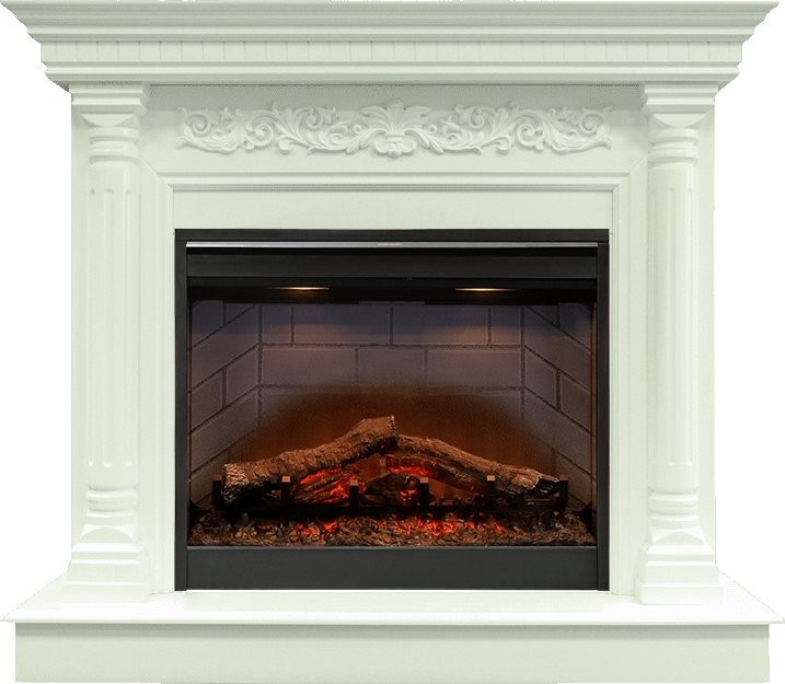 Каминокомплект Dimplex Sicilia - Белый дуб с очагом Symphony 26'' DF2608-INT